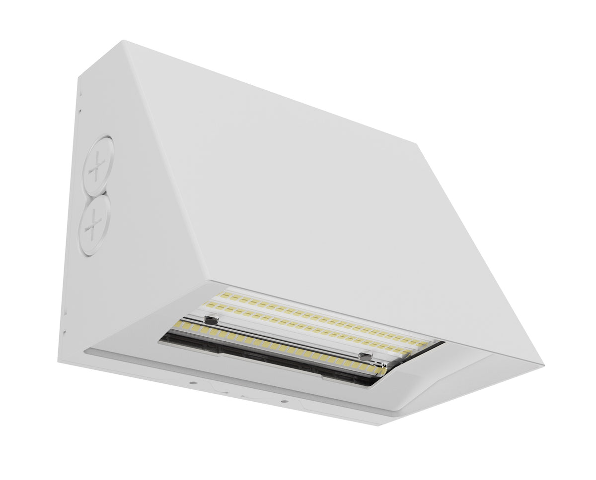 25/30/40W LED Full Cut-Off Wall Pack, 3000K/4000K/5000K, White, Photocell Included product image