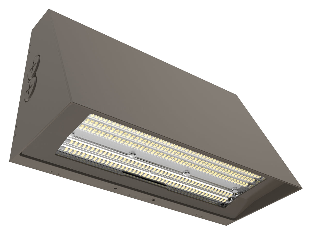 60/80/100W LED Full Cut-Off Wall Pack, 3000K/4000K/5000K, Bronze, Photocell Included product image