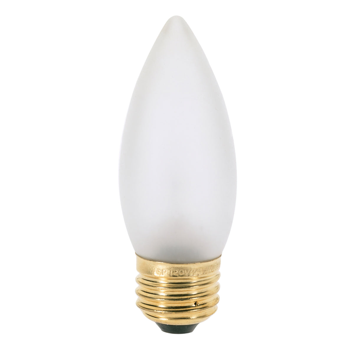 25 Watt B11 Incandescent - Frost - 2500 Average rated hours - 200 Lumens - Medium base - 130 Volt product image