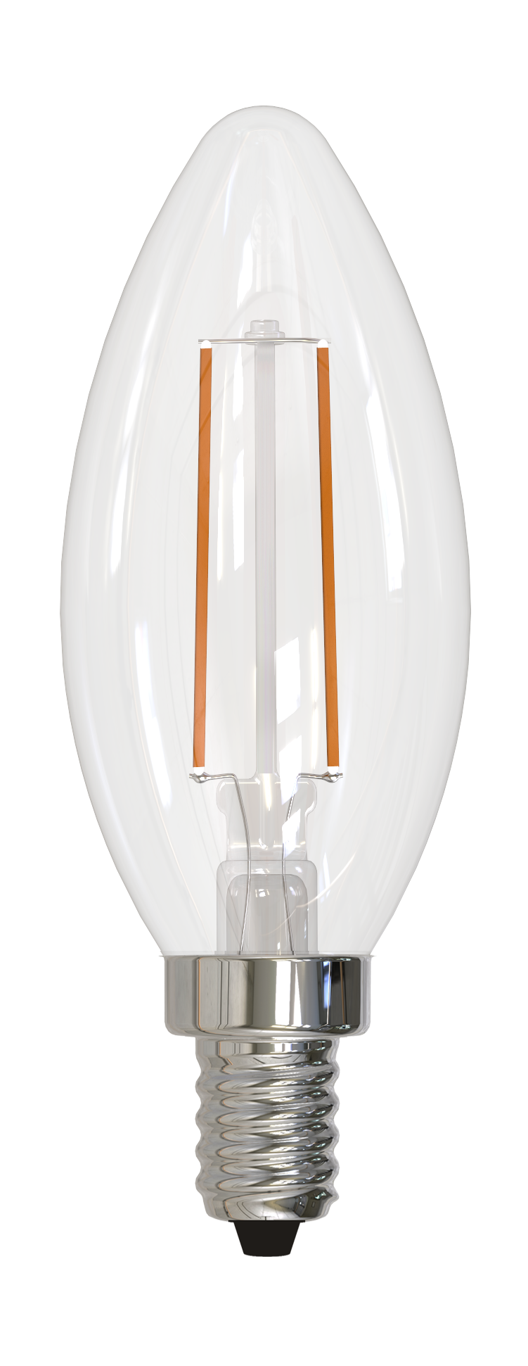Bulbrite B11 Filament LED Light Bulb, 4.1W, 40W Equivalent, 4000K, E12 Base, Clear Finish, Dimmable, 8-Pack