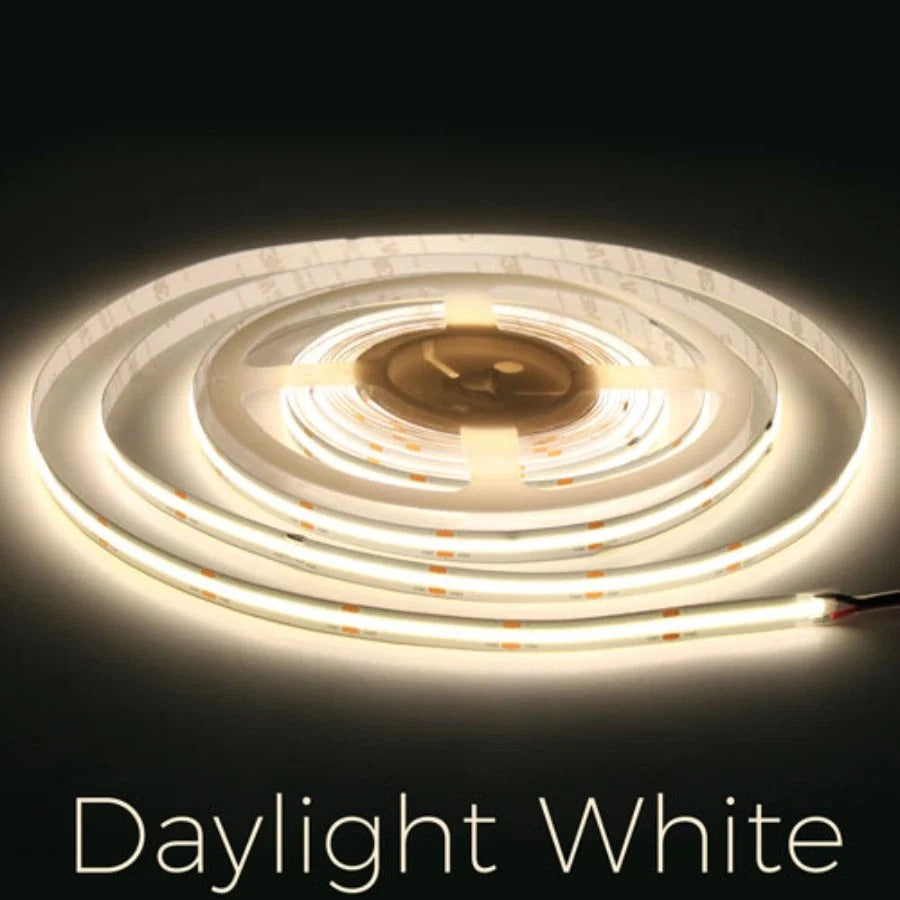 24VDC 10M Accent Series Dotless Strip Lights 24V COB LED Strip 32ft, 528 LEDs/m, Dimmable, Dot-Free Indoor Tape for Cabinets, Shelves, Rooms & Accent Lighting ETL, IP20