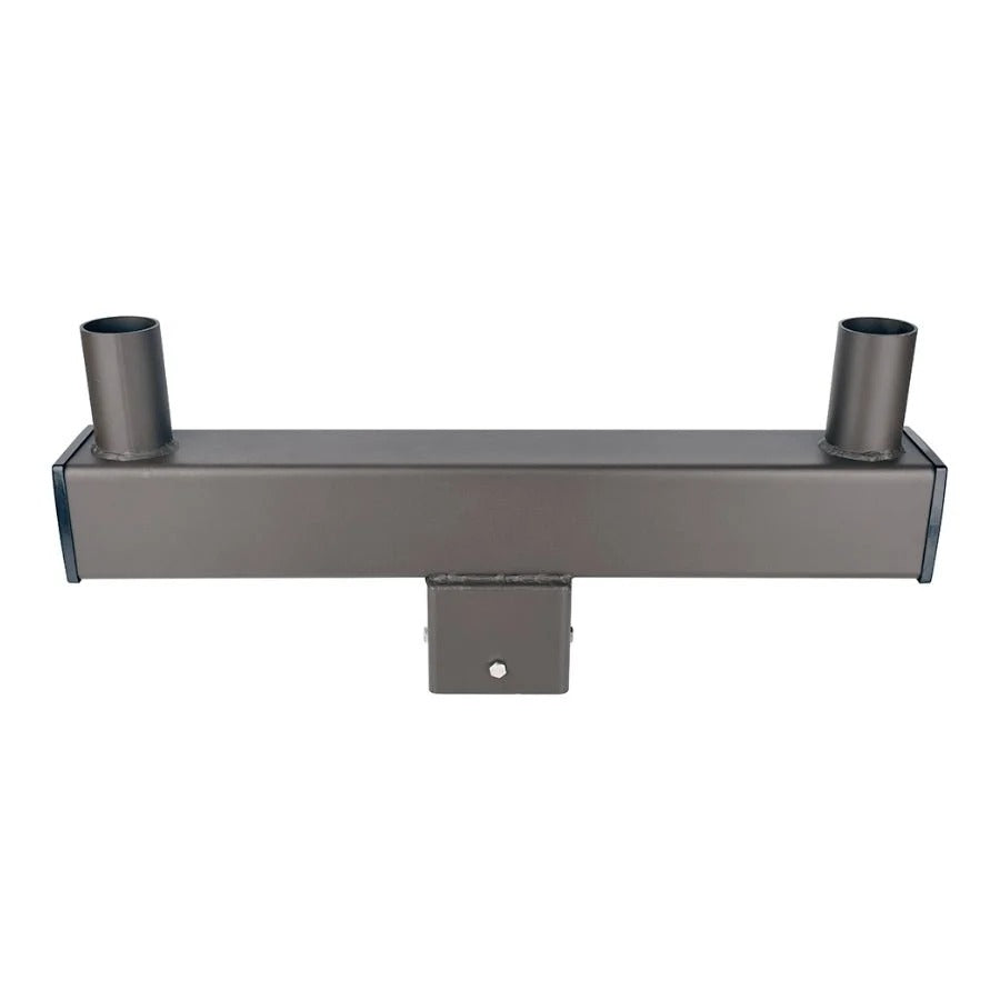 Light Fixture Mounting Bracket - Slip Fitter Tenon Adapter for 2 Lights 3/8 Inch, Street & Parking Lot Area Lights Bullhorn Mount