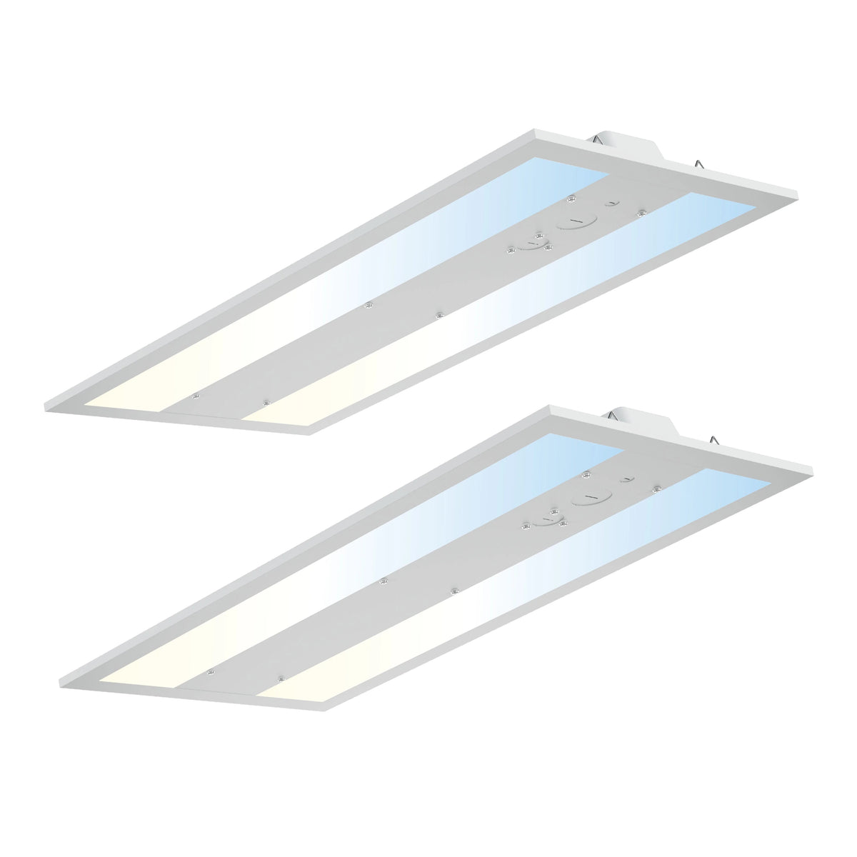 LED Linear High Bay Shop Light 2FT, 165W 23925LM 145LM/W, 4000K/5000K/5700K, 0-10V Dimmable, 100-277V, Hanging Light for Warehouse, ETL Listed, 2 Pack