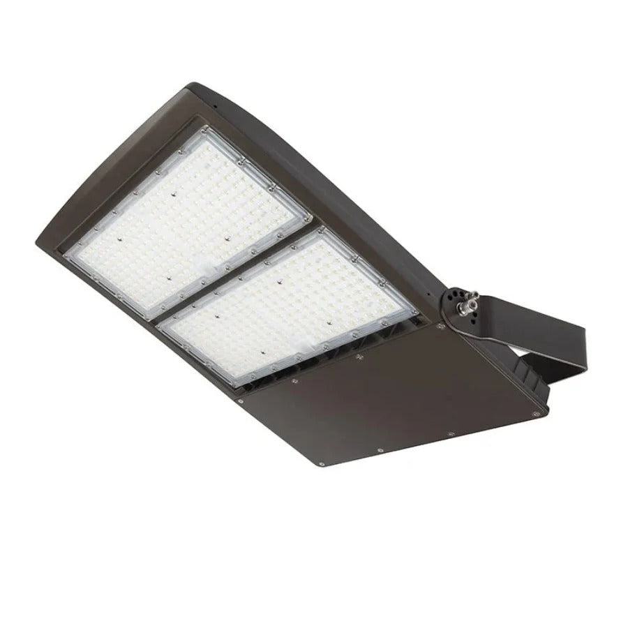 300W LED Area Flood Light – 40,500 Lumens, 5700K Cool White, Type V Distribution, 1000W Metal Halide Equivalent, Yoke Mount, IP65 Waterproof, DLC Premium, UL Certified, Dimmable 0-10V, 50,000 Hrs, 3-Year Warranty