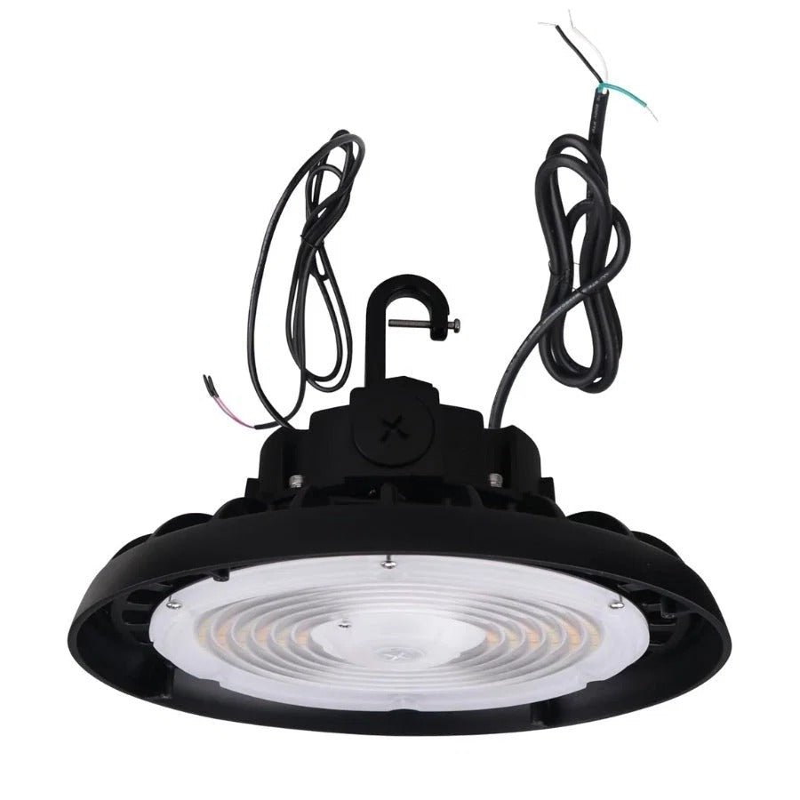 LED High Bay Light 240W/200W/150W Adjustable, UFO High Bay LED Light 4500K/5000K/5700K Selectable, Dimmable Shop Light For Garage, Warehouse, Factory, ETL DLC Listed