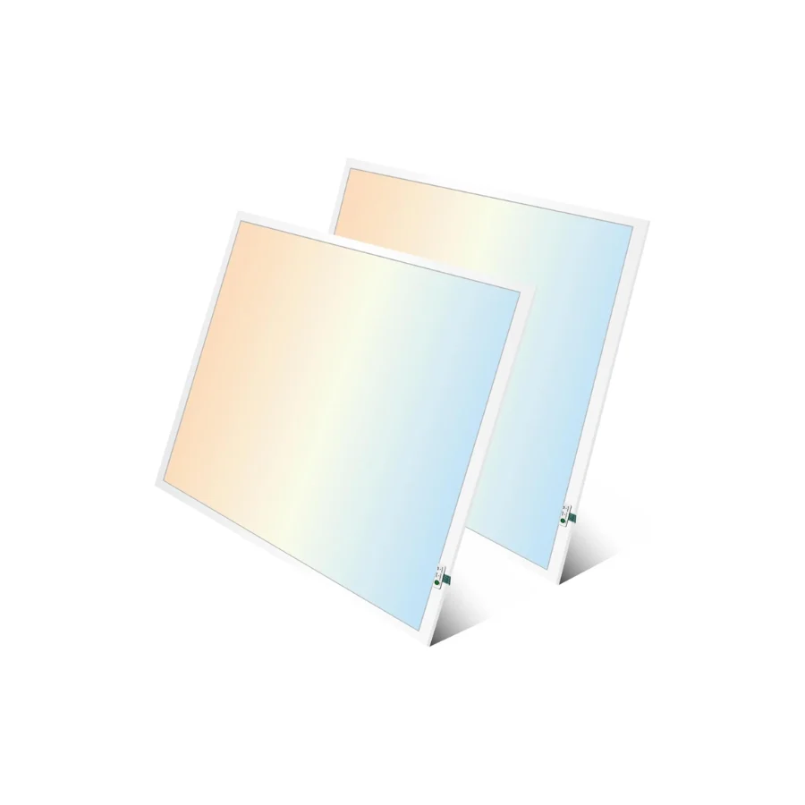 2x2 LED Flat Panel Light Emergency Battery Backup, 40W-3000K/4000K/5000K, 0-10V Dimmable, 4390 Lumens, LED Drop Ceiling Light, 100-277V, UL Listed, Ultra Thin Back-Lit