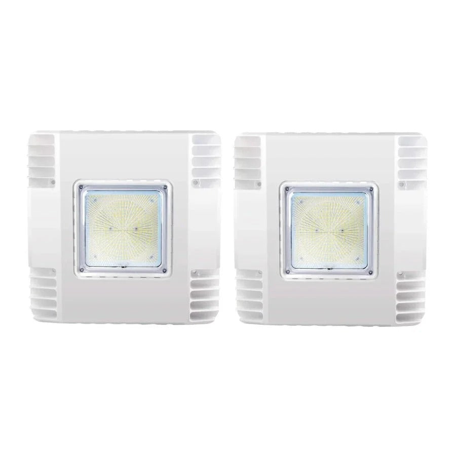 150W LED Canopy Lights for Gas Station, Ultra Bright 19500lm, 5700K Outdoor Ceiling Light, Recessed Surface Mount, IP65 Waterproof, UL/DLC Listed, 100-277V Commercial Garage Lighting