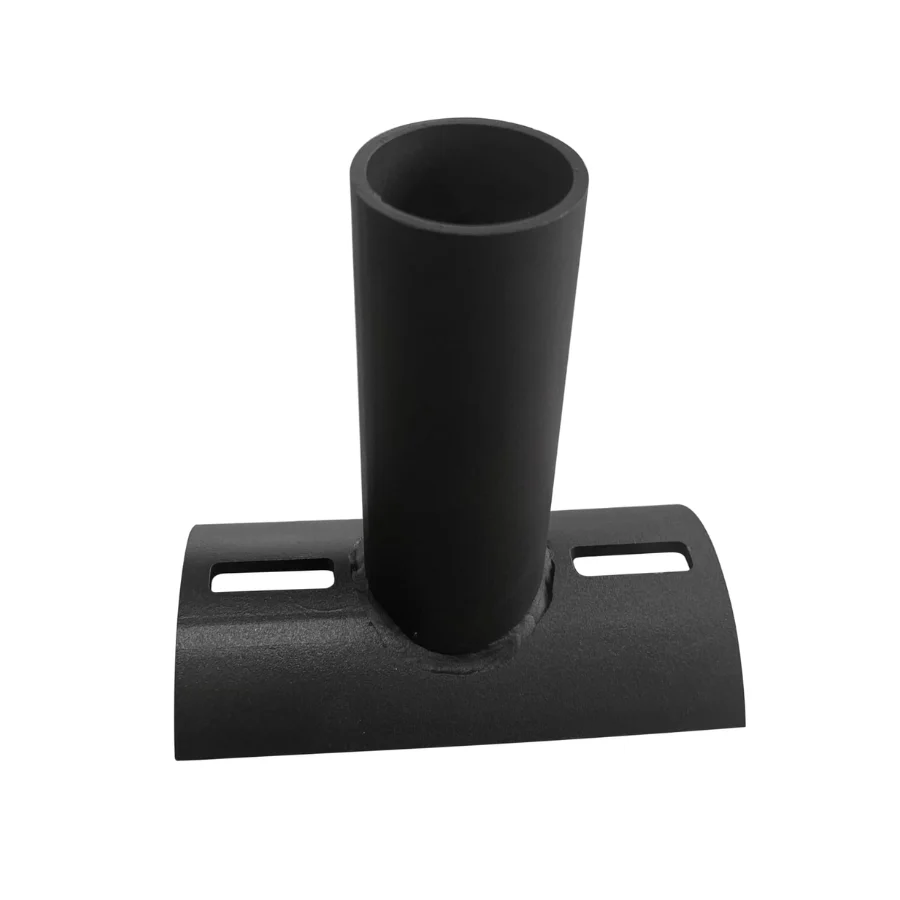Tenon Adapter for 2-3/8″ Slip Fitter Shoebox LED Street Light, Side Tenon for Round Pole 2-3/8″ Outer Diameter, Single Spoke Mount Light Pole Brackets, Bronze Steel