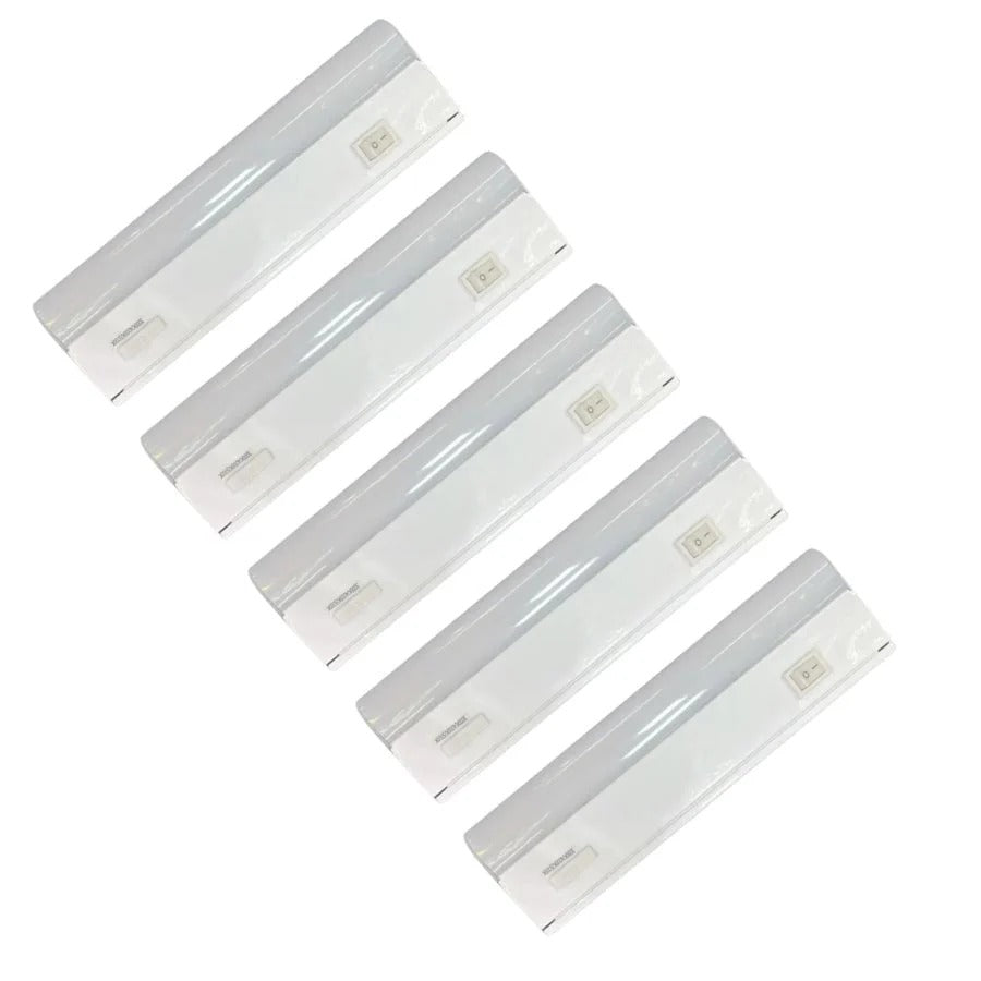 9 Inch LED Under Cabinet Lighting, 4W, 3CCT 3000K/4000K/5000K, 320 Lumens, Hardwired, On/Off Switch, CRI 80+, ETL Certified – Perfect For Kitchen, Vanity, Tiny Home, Makeup Station, Bookshelf, Task, Display, Home Office
