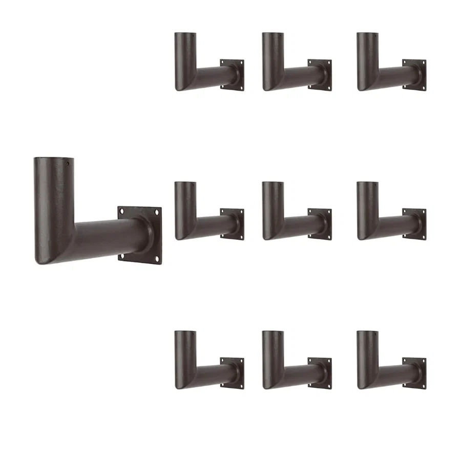 Wall Mount Bracket, 90 Degree L Shape Bracket for Slip Fit Lights (2 3/8-inch), Adjustable Angle Right Angle Tenon Adapter for Wall Installation