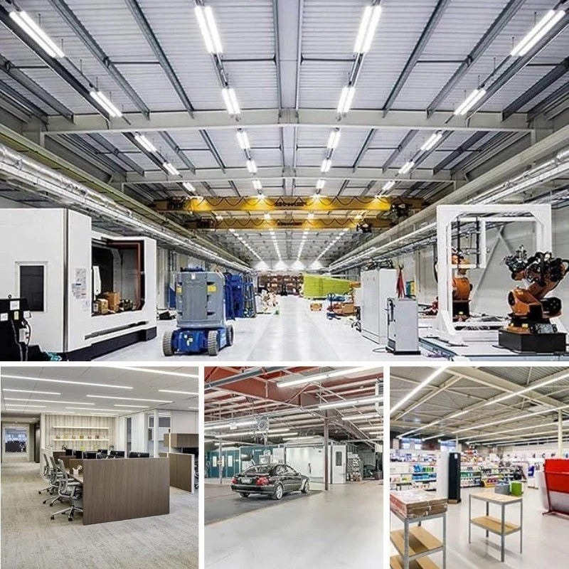 Super Bright V Shaped 8FT 270° Angle, 4 Row LEDs 80W 10800lm 6500K Cold White, 8 Foot FA8 Single Pin LED Tube Lights, T8 T10 T12 LED Tube Lights, Clear PC Cover, Dual-Ended Power AC100-277V