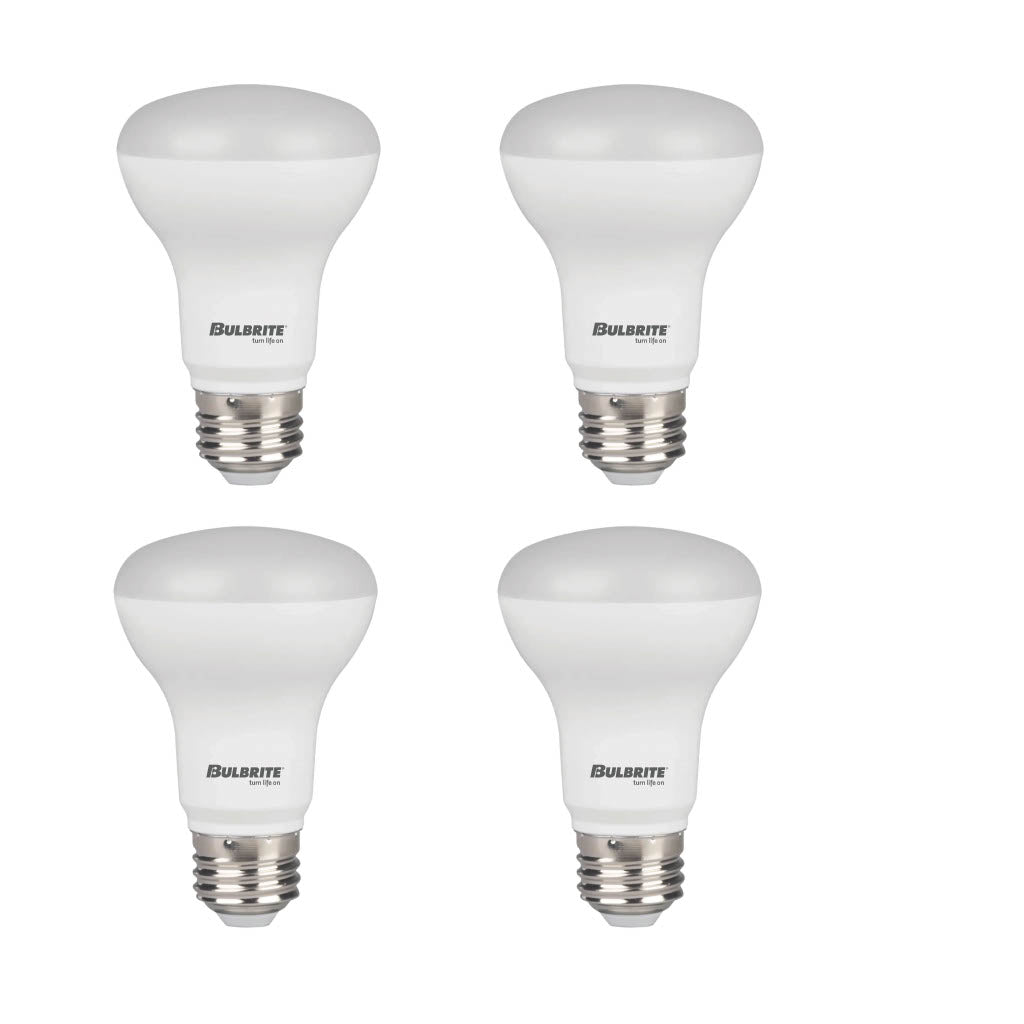 Bulbrite LED Filament 8 Watt Dimmable BR30 Light Bulb with Frost Glass Finish and Medium (E26) Base - 3000K (Soft White Light), 650 Lumens-4PK