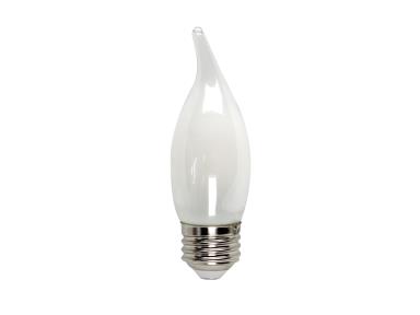 MaxLite Enclosed Frost Filament 3.5 Watt Ba10 Dim 2700K Bent Tip