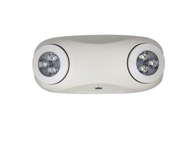MaxLite Emergency Thin H/O LED Light, 2 Heads, White Self Diagnostic