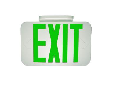 MaxLite Exit, Thermoplastic, Green Letters