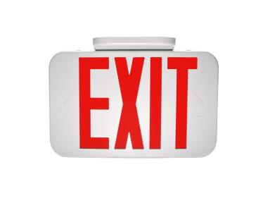 MaxLite Exit, Thermoplastic, Red Letters
