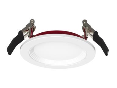 MaxLite Fire Rated Slim Downlight Baffle Trim Round, 4 Inch, 120- 0- Dimming