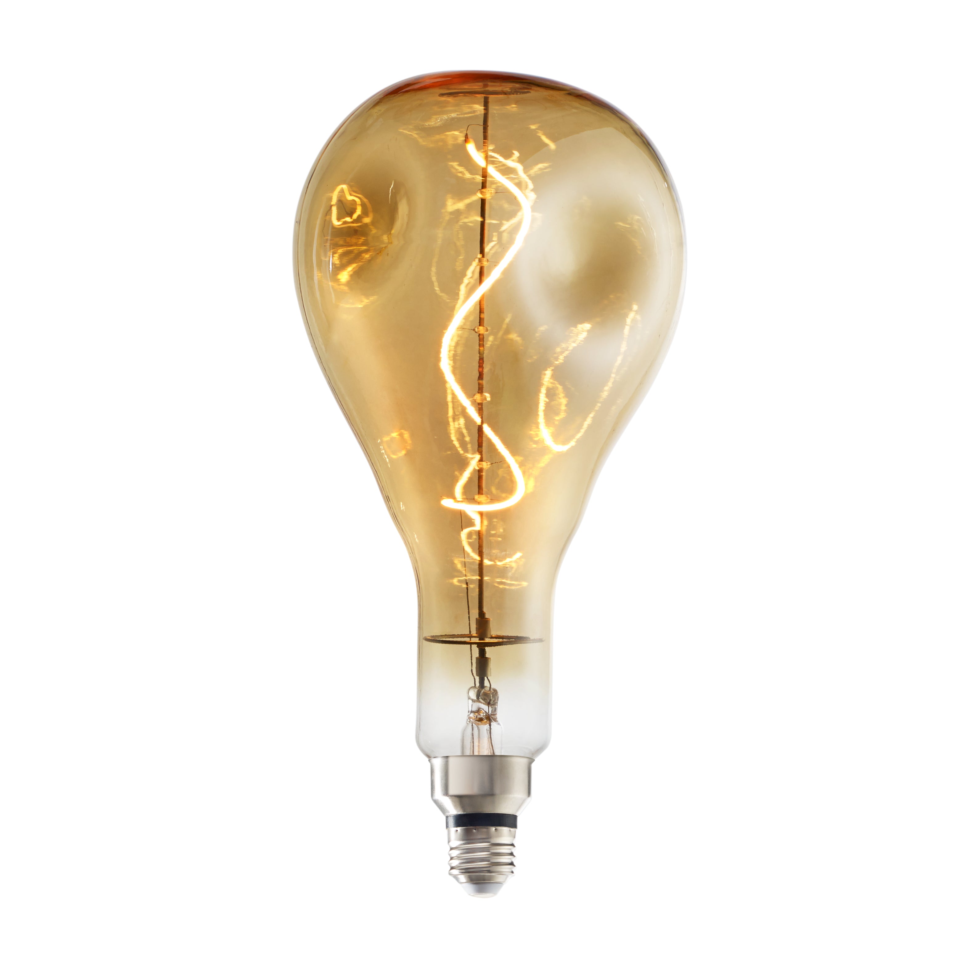Bulbrite LED Grand Filament Nostalgic Droplet Shaped Light Bulb, 60 Watt Equivalent, Medium Base (E26),2000K, Antique