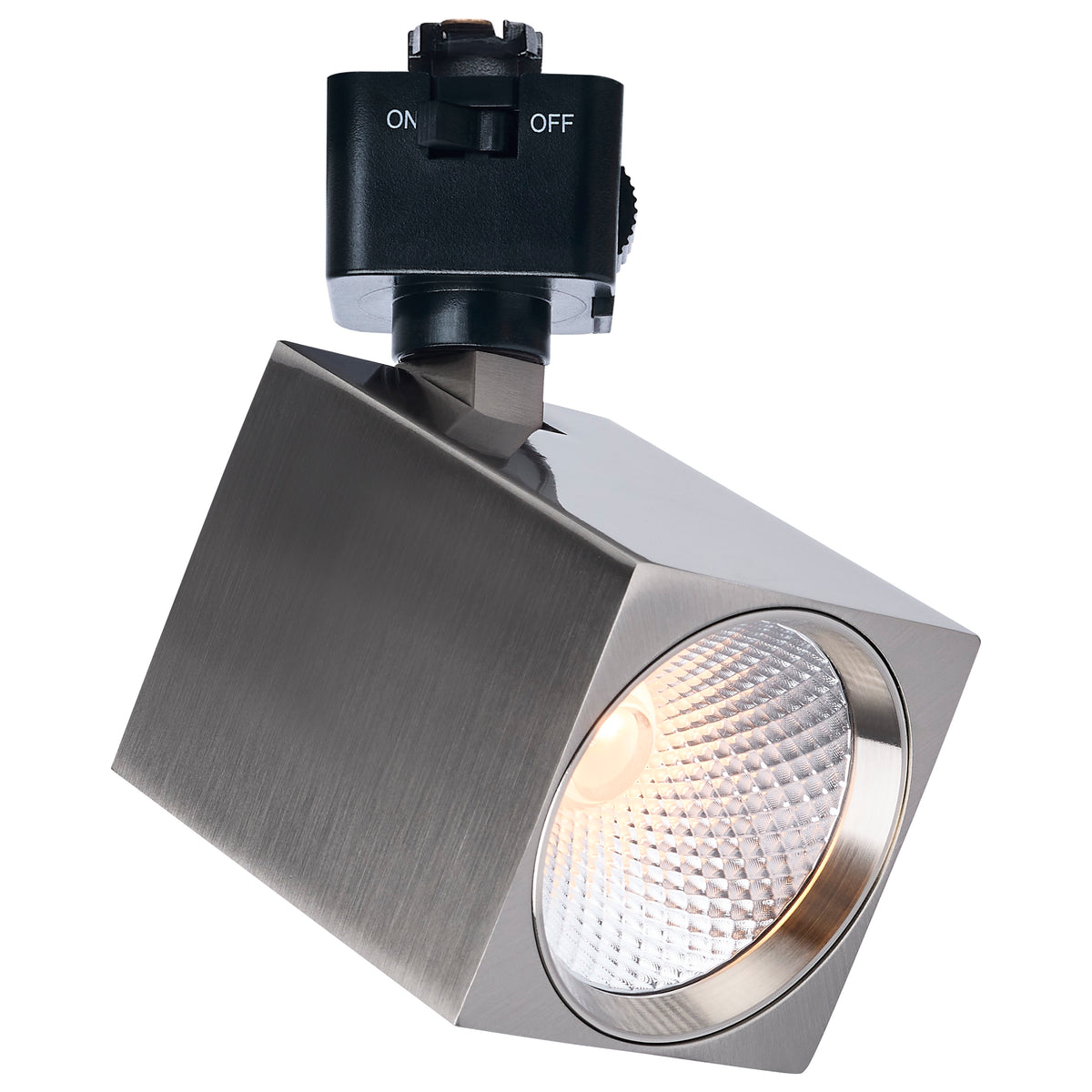 8 Watt LED Track Head - 2700K/3000K/3500K/4000K/5000K Selectable - Dim to Warm - J Style - 36 Degree Beam Angle - 120 Volt
