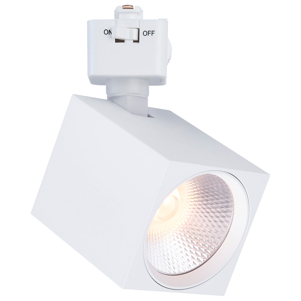 8 Watt LED Track Head - 2700K/3000K/3500K/4000K/5000K Selectable - Dim to Warm - J Style - 48 Degree Beam Angle - 120 Volt
