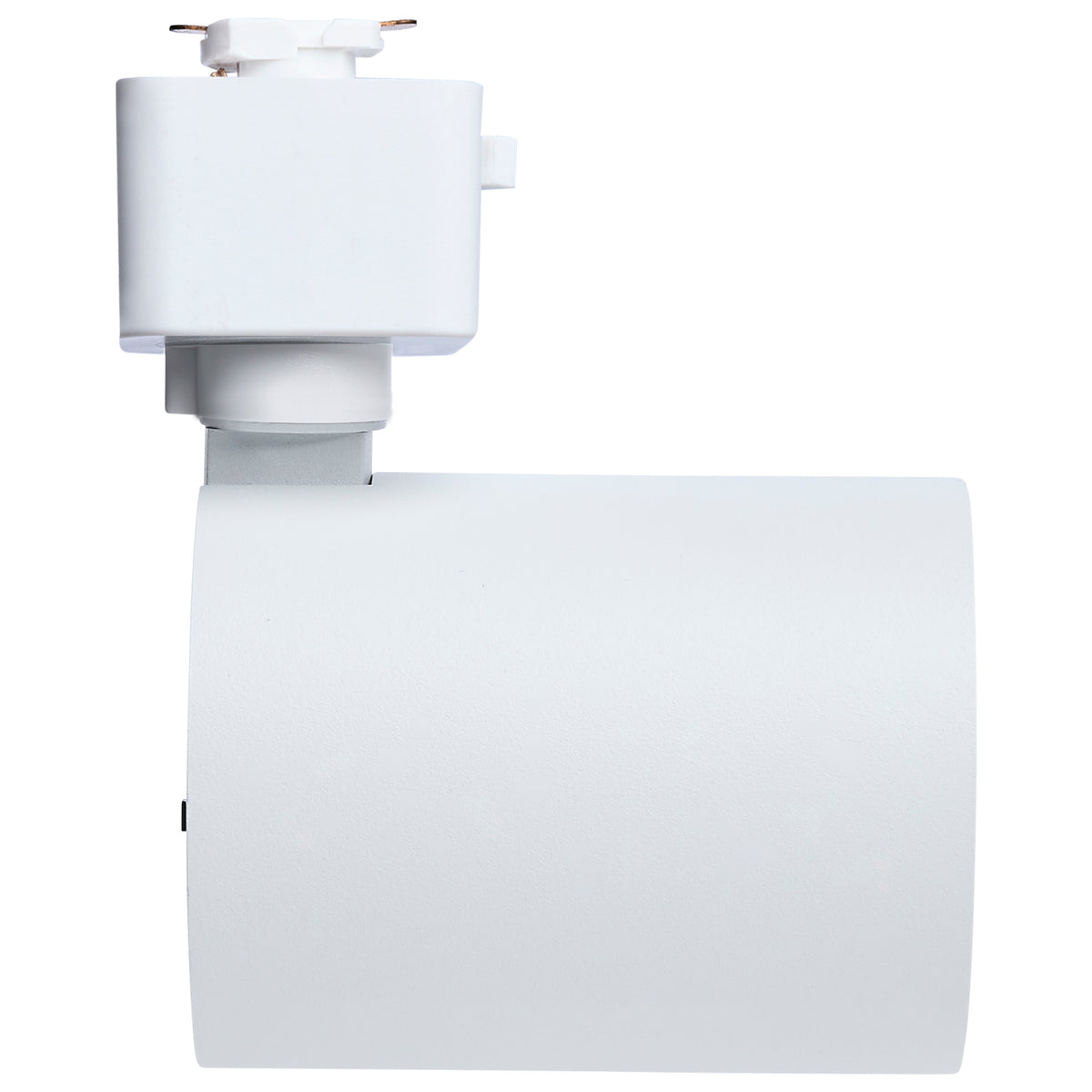 8 Watt LED Track Head - 2700K/3000K/3500K/4000K/5000K CCT Selectable - Dim to Warm - J Style - 36 Degree Beam Angle - 120 Volt - White - Round