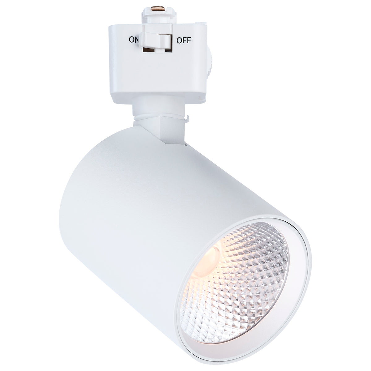 8 Watt LED Track Head - 2700K/3000K/3500K/4000K/5000K Selectable - Dim to Warm - J Style - 48 Degree Beam Angle - 120 Volt