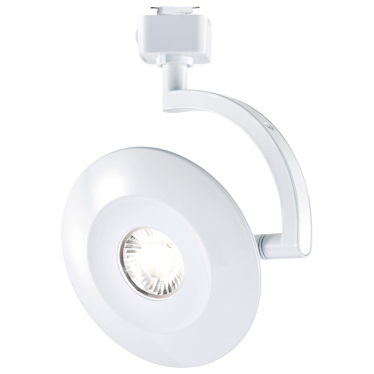 Orb LED Track Head - 12 Watt - 3000K/4000K/5000K CCT Selectable - 24 Degree Beam Angle - J-Style - White - 120 Volt