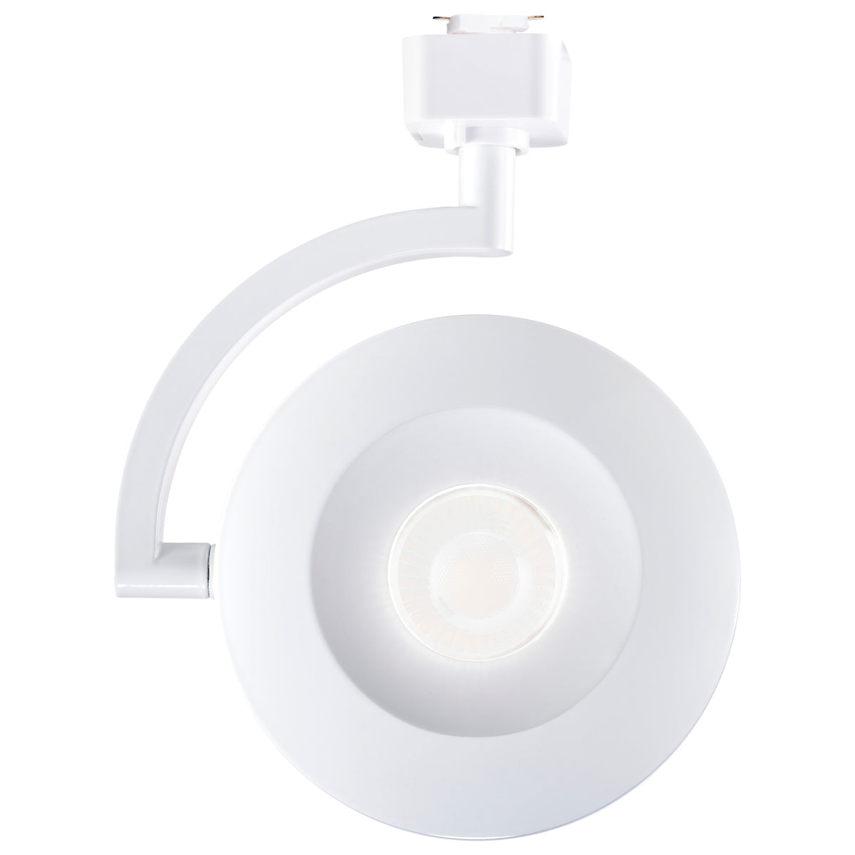 Orb LED Track Head - 12 Watt - 3000K/4000K/5000K CCT Selectable - 24 Degree Beam Angle - J-Style - White - 120 Volt