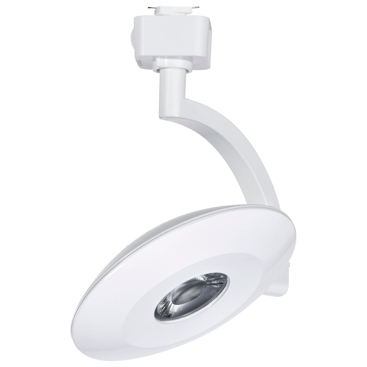 Orb LED Track Head - 12 Watt - 3000K/4000K/5000K CCT Selectable - 24 Degree Beam Angle - J-Style - White - 120 Volt