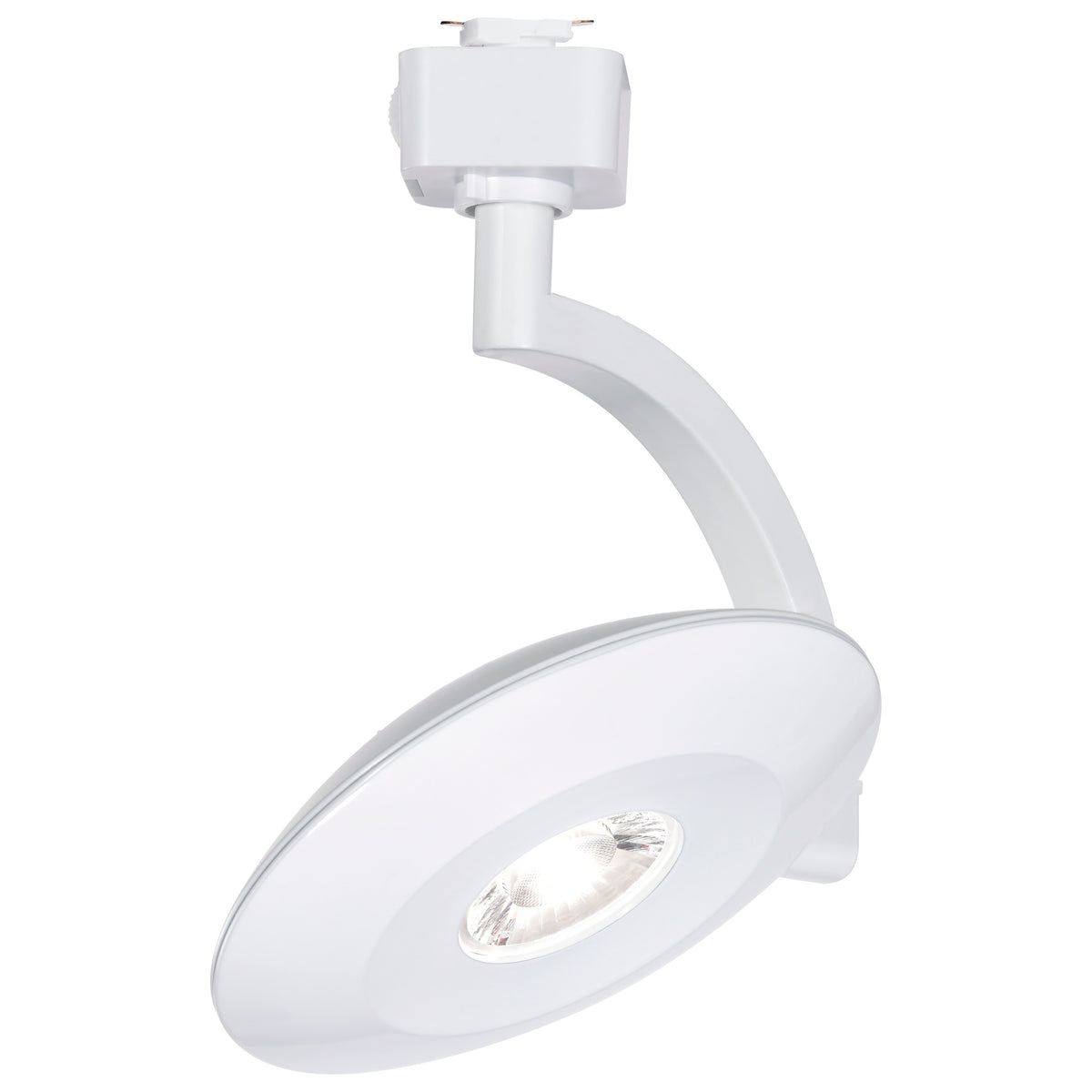 Orb LED Track Head - 12 Watt - 3000K/4000K/5000K CCT Selectable - 24 Degree Beam Angle - J-Style - White - 120 Volt