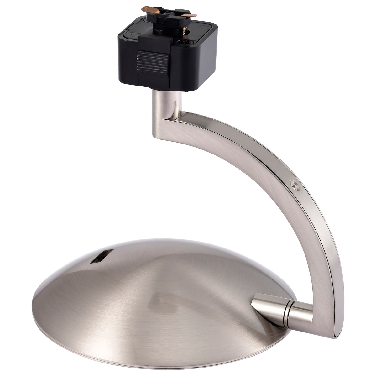 Orb LED Track Head - 12 Watt - 3000K/4000K/5000K CCT Selectable - 24 Degree Beam Angle - J-Style - Brushed Nickel - 120 Volt