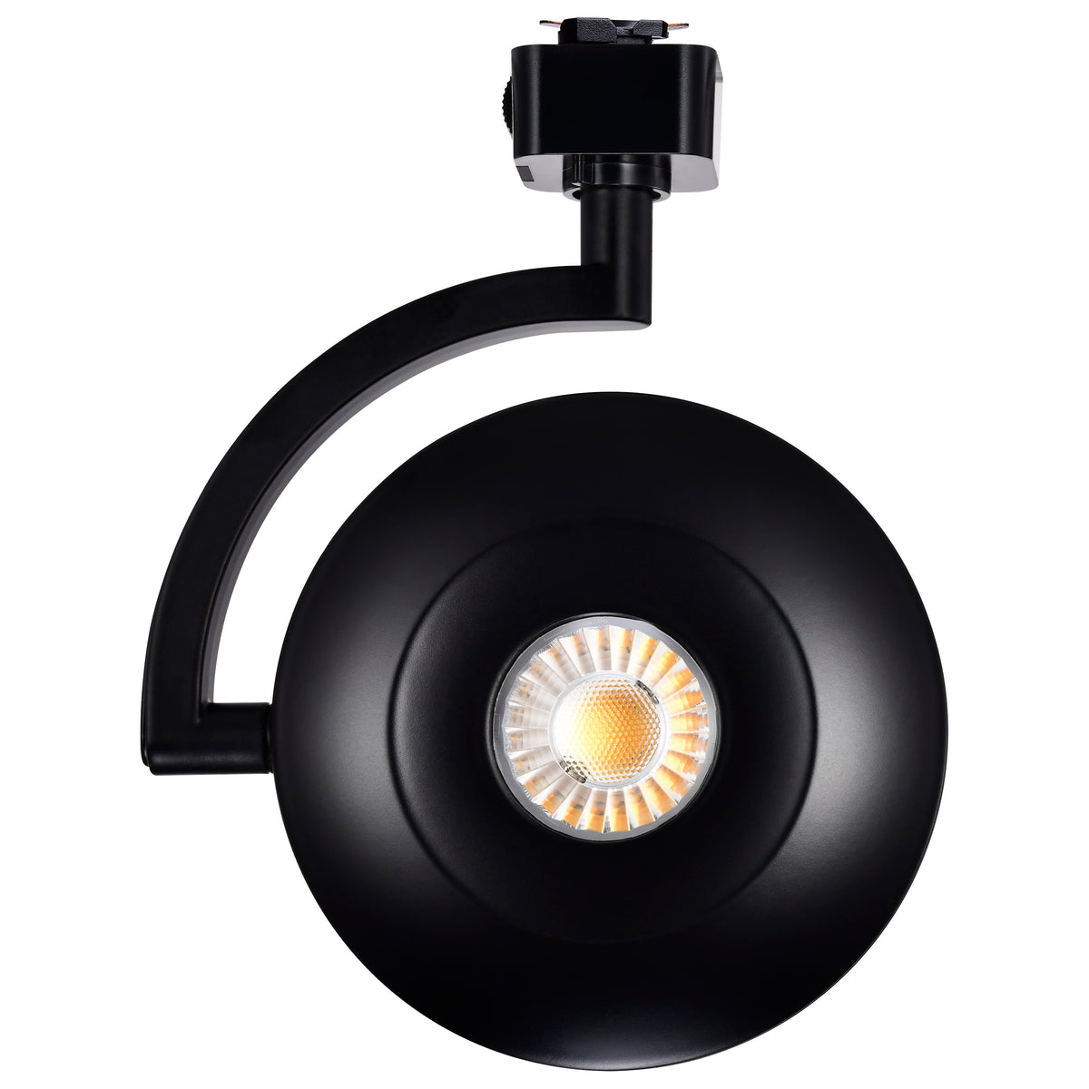 Orb LED Track Head - 12 Watt - 3000K/4000K/5000K CCT Selectable - 36 Degree Beam Angle - J-Style - Black - 120 Volt