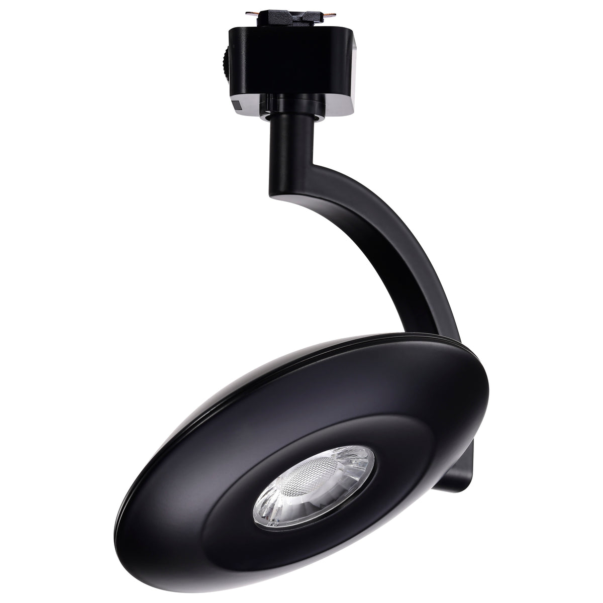 Orb LED Track Head - 12 Watt - 3000K/4000K/5000K CCT Selectable - 36 Degree Beam Angle - J-Style - Black - 120 Volt