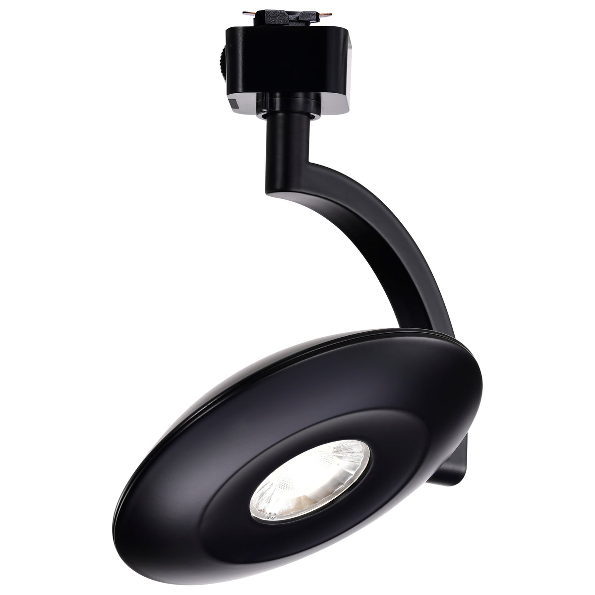 Orb LED Track Head - 12 Watt - 3000K/4000K/5000K CCT Selectable - 36 Degree Beam Angle - J-Style - Black - 120 Volt
