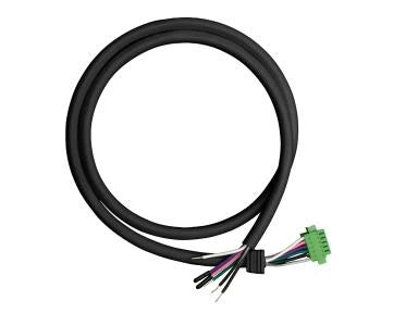 L-Max Gen 2 6 Wire Black Power Cord Sjt 15Ft W/ Female Wiring Connector 300V. Insulated Sheath For Dimming Wires