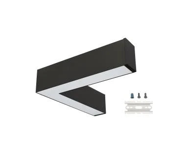 L-Max Gen 2 L Connector 2Ft Watt Select 10W, 12W, 16W, 20W Cct Select 2700K, 3000K, 3500K, 4000K, 5000K 90 Cri Black Finish