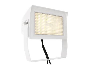 MaxLite Adjustable Beam Flood, 100/130/ 277, 0- Dimming White Yoke