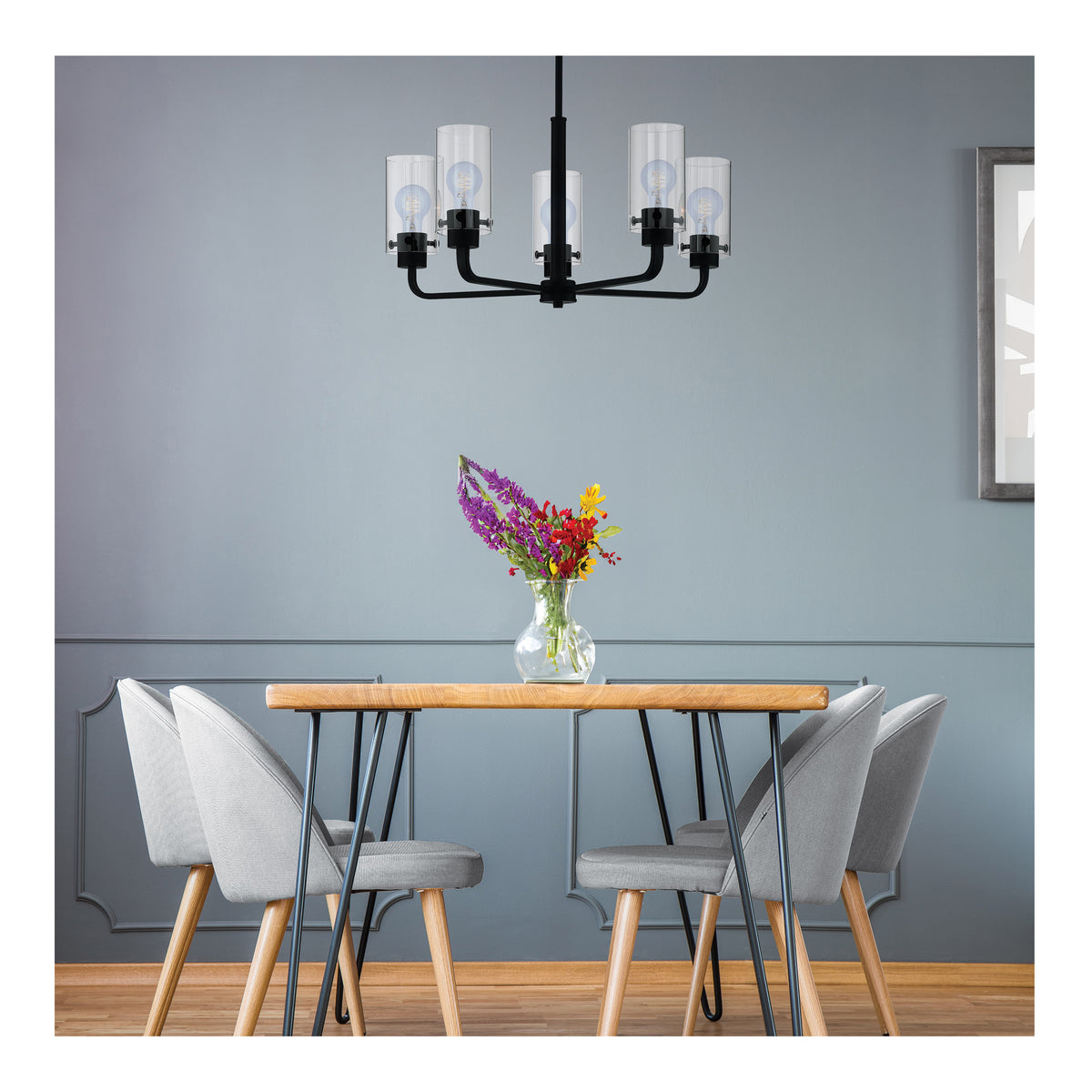 6 Watt LED - Reminiscent - Flex Gray Coil Filament - A19 - Medium Base - 2700K CCT - Clear - 120 Volt