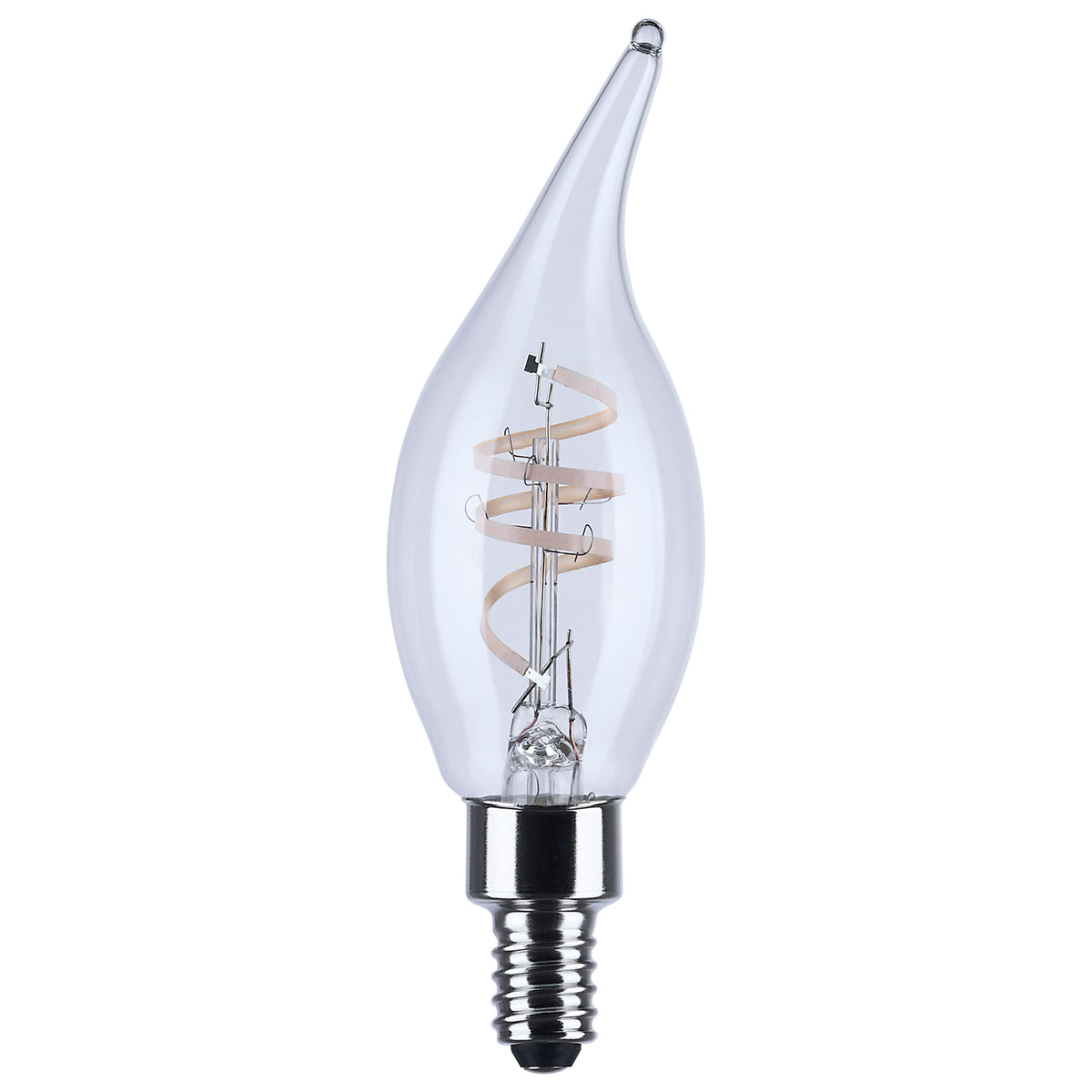 4 Watt CA11 LED - Reminiscent - Flex Gray Coil Filament - E12 Base - 2700K - 120 Volt - 2 Pack product image