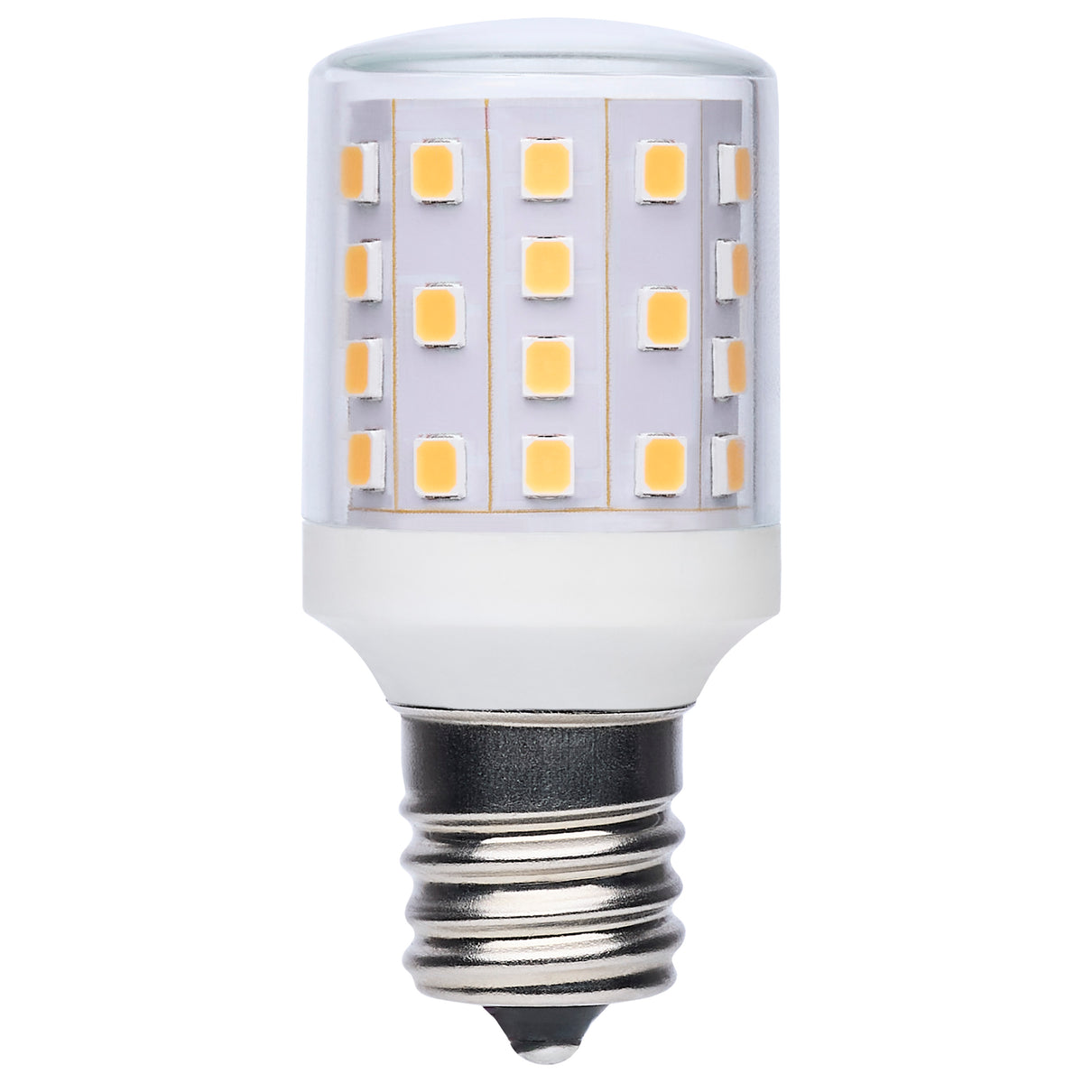 3.5 Watt T14 LED - 3000K - Clear - E17 Base - Dimmable - 120 Volt