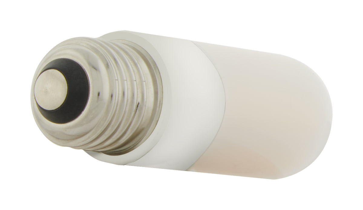 8 Watt T10 LED - Frosted - Medium base - 3000K - High Lumen - 120 Volt - Non-Dimmable - Carded