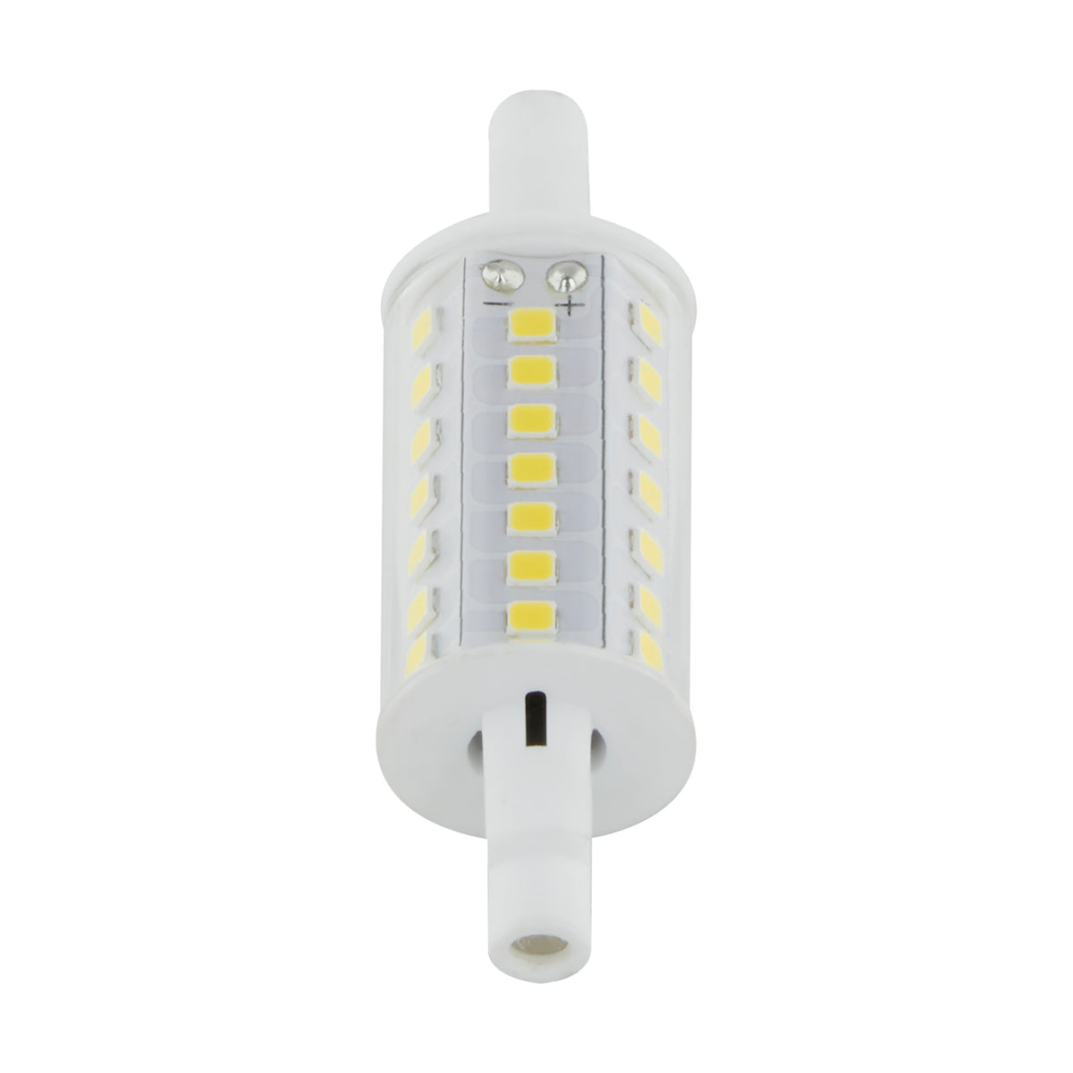 6 Watt LED Bulb - J-Type T3 78mm - 120 Volt - R7S Base - 3000K - Double Ended - 200 Degree Beam Angle for living rooms and