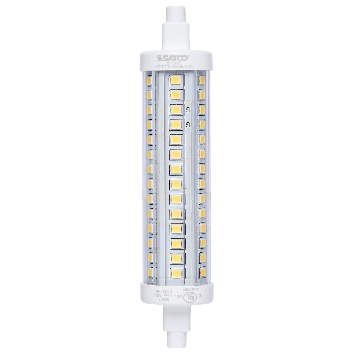 10 Watt LED Bulb - J-Type T3 118mm - 120 Volt - R7S Base - 4000K - Double Ended - 200 Degree Beam Angle bulb or fixture view