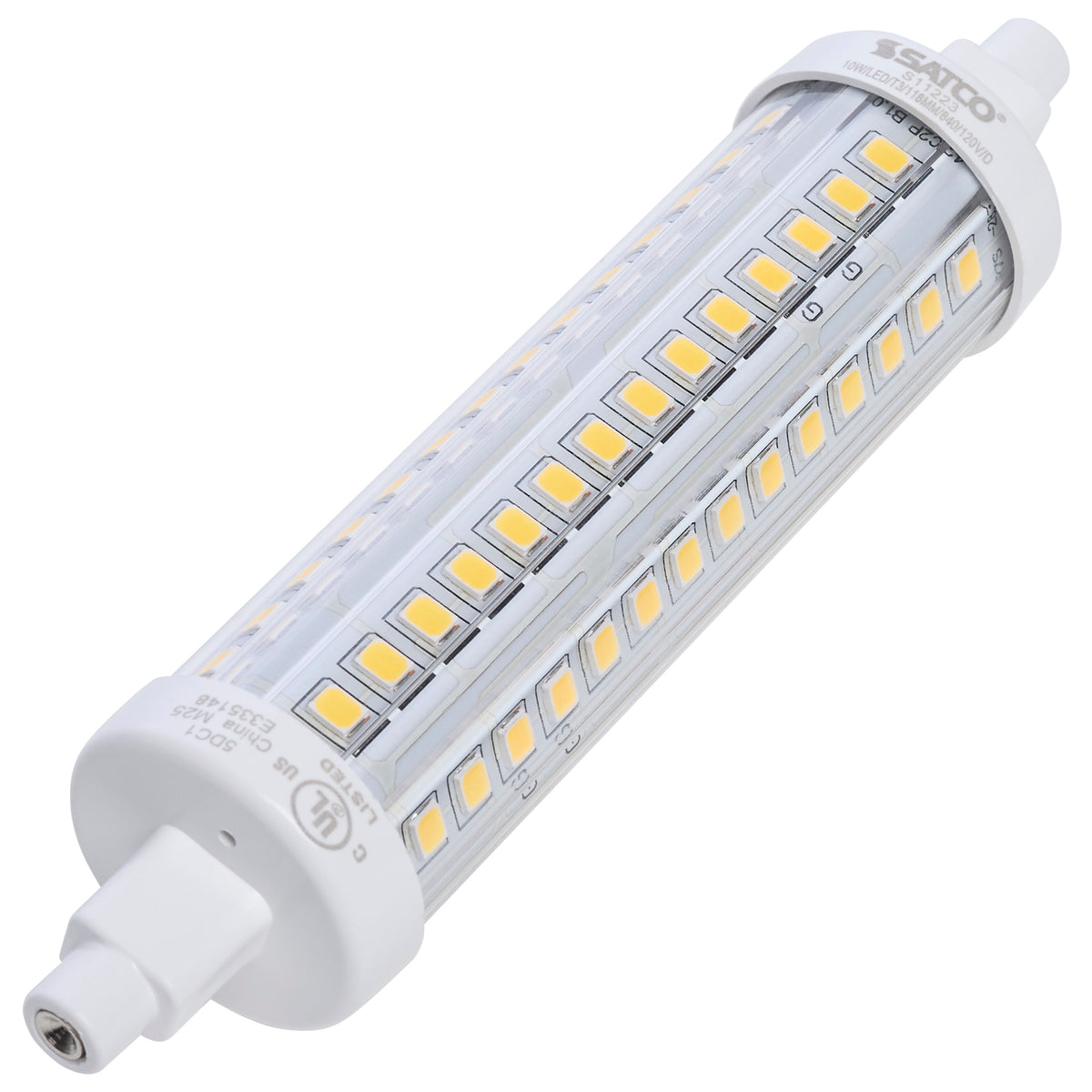 10 Watt LED Bulb - J-Type T3 118mm - 120 Volt - R7S Base - 4000K - Double Ended - 200 Degree Beam Angle