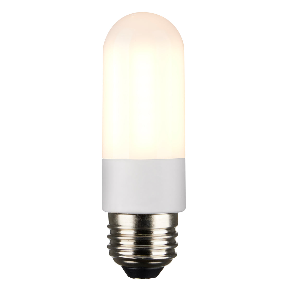 8 Watt T10 LED - Frosted - Medium base - 3000K - High Lumen - 120 Volt - 90 CRI - Dimmable - Carded
