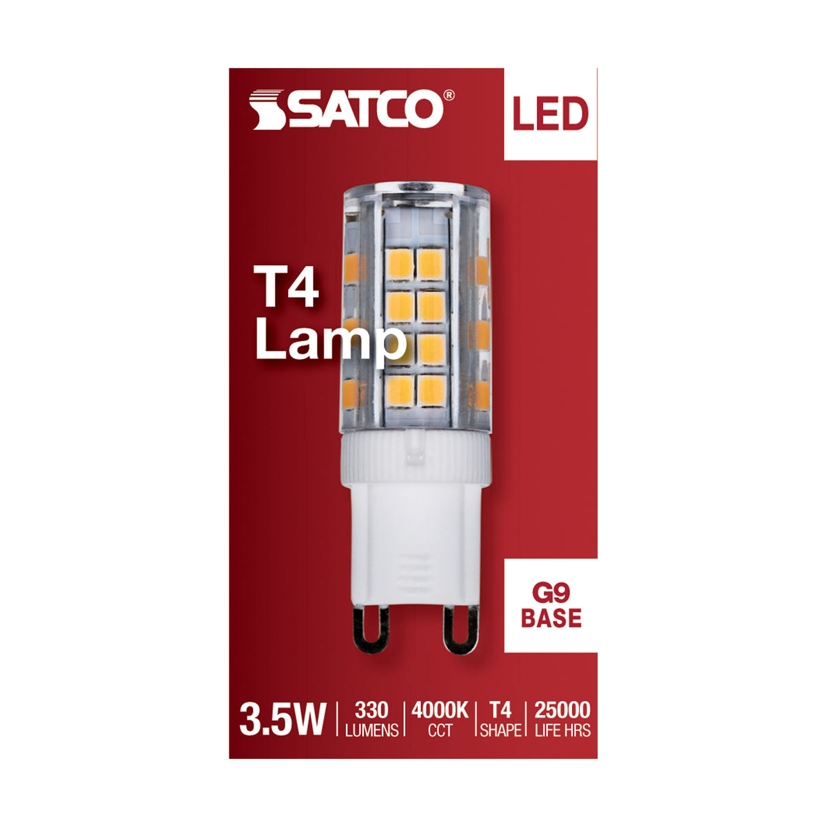 3.5 Watt - JCD LED - Clear - 4000K - G9 Base - 120 Volt