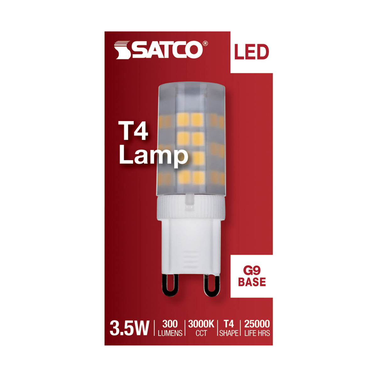 3.5 Watt - JCD LED - Frost - 3000K - G9 Base - 120 Volt