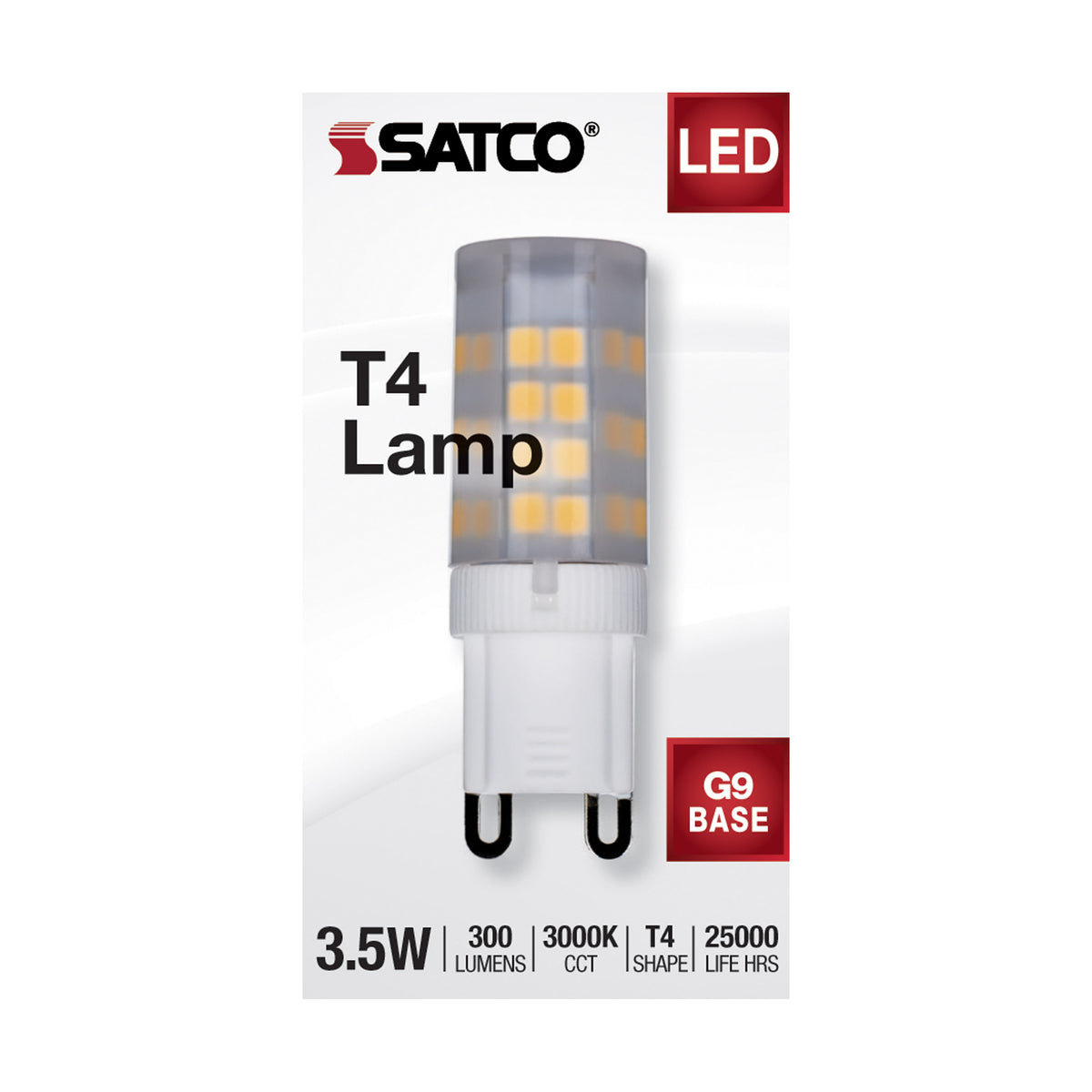 3.5 Watt - JCD LED - Frost - 3000K - G9 Base - 120 Volt