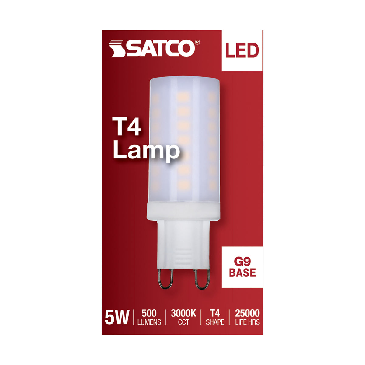 5 Watt - JCD LED - Frost - 3000K - G9 Base - 120 Volt