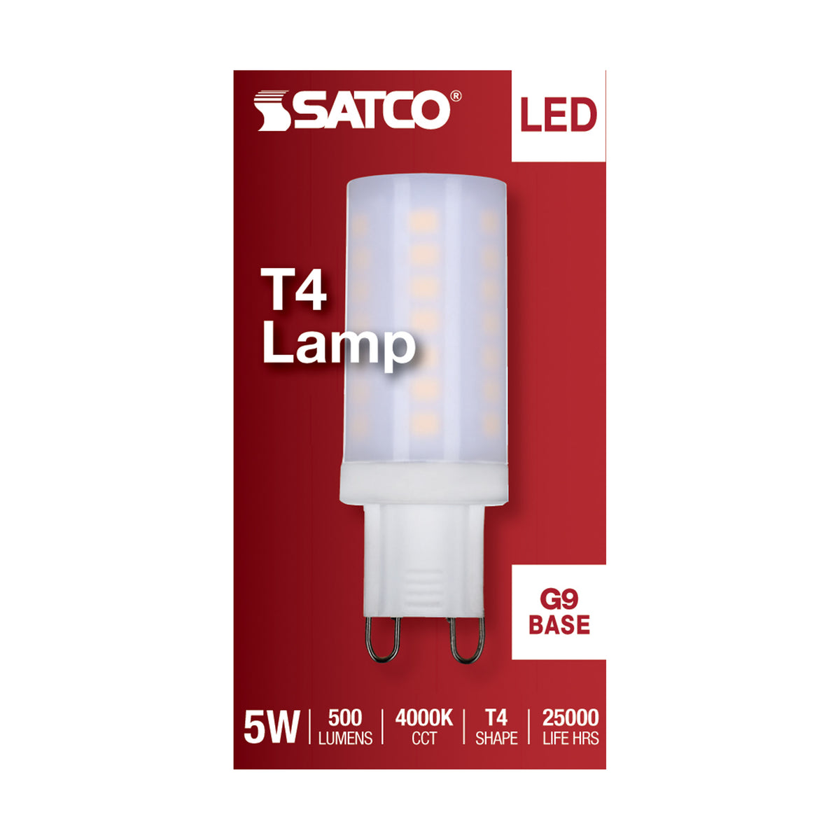 5 Watt - JCD LED - Frost - 4000K - G9 Base - 120 Volt
